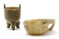 A Group of Two Chinese Jade Vessels