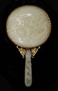 A Chinese Carved Jade Hand Mirror