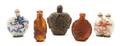 A Collection of Five Snuff Bottles