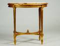 LOUIS XVI STYLE CARVED AND GILTWOOD OCCASIONAL TABLE