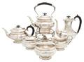 An English Silver Six Piece Tea and Coffee Service E Viners