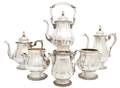 An American Six Piece Tea and Coffee Service Dominick  Haff