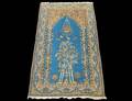 PERSIAN PART SILK QUM PRAYER CARPET
