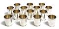 A Set of Fourteen American Sterling Silver Julep Cups Scearce