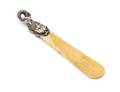 An American Sterling Silver and Ivory Shoe Horn