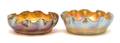 A Pair of Tiffany Favrile Glass Salts