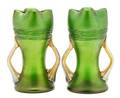 A Pair of Loetz Iridescent Glass Vases