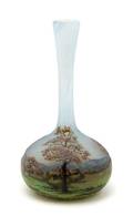 A Daum Enameled Cameo Glass Vase