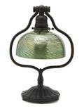 A Tiffany Studios Favrile Glass and Bronze Table Lamp