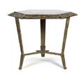 An Art Deco Cast Metal and Glass Low Table Verona