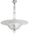 A Daum Art Deco Acid Etched Chandelier