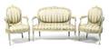 A Louis XVI Style Painted Parlor Suite