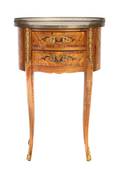 A Louis XVI Style Marquetry Side Table