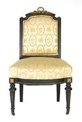 A Napoleon III Style Gilt Metal Mounted Side Chair