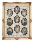 A Collection of Continental Portrait Miniatures on Ivory