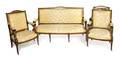 An Empire Mahogany Gilt Bronze Mounted Parlor Suite