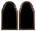 A Pair of Mahogany and Parcel Gilt Mirrors