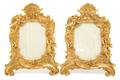 A Pair of Rococo Style Gilt Bronze Frames