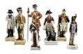 A Group of Seven Continental Porcelain Soldiers