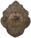 A Continental Pressed Metal Telleruhr Wall Clock