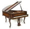 A Stark Louis XV Style Baby Grand Piano