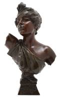 A French Bronze Bust Emmanuel Villanis 18581914