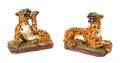 A Pair of Continental Ceramic Leopards