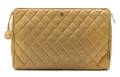 A Chanel Tan Quilted Leather Case