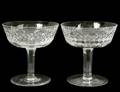 SET OF TWELVE WATERFORD CRYSTAL SAUCER CHAMPAGNES