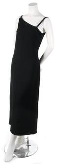 A Courreges Black Knit Gown