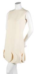 A Pierre Cardin Ivory Knit Dress