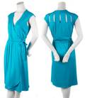 A Stephen Burrows Turquoise Wrap Dress