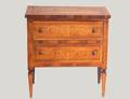 NEOCLASSICAL STYLE INLAID WALNUT COMMODE