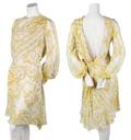 A Gianni Versace Cream Silk Dress