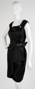 A Thierry Mugler Black Cotton Dress