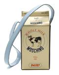 A Moschino Cream Leather Whole Milk Bag