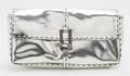A Renaud Pellegrino Silver Leather Purse
