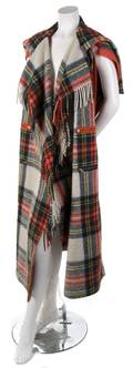 A JeanCharles de Castelbajac Plaid Wool Vest Coat