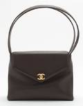 A Chanel Brown Caviar Leather Bag