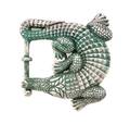 A KieselsteinCord Sterling Silver Alligator Belt Buckle