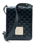 A Louis Vuitton Blue Patent Leather Damier Bag