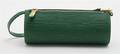 A Louis Vuitton Green Epi Leather Round Small Zipper Case