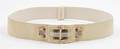 A Judith Leiber Cream Lizardskin Belt