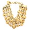A Gianni Versace Goldtone Multistrand Necklace