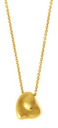 An 18 Karat Yellow Gold Textured Necklace Elsa Peretti for Tiffany  Co