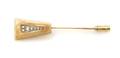 A 14 karat Yellow Gold and Diamond Stick Pin