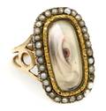 A Georgian Goldtone Lovers Eye Ring circa 1830