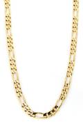A 14 Karat Yellow Gold Figaro Necklace
