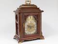 REGENCY FRUITWOOD BRACKET CLOCK