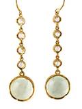 A Pair 18 Karat Yellow Gold Chrysoberyl and Diamond Earrings Stephen Webster